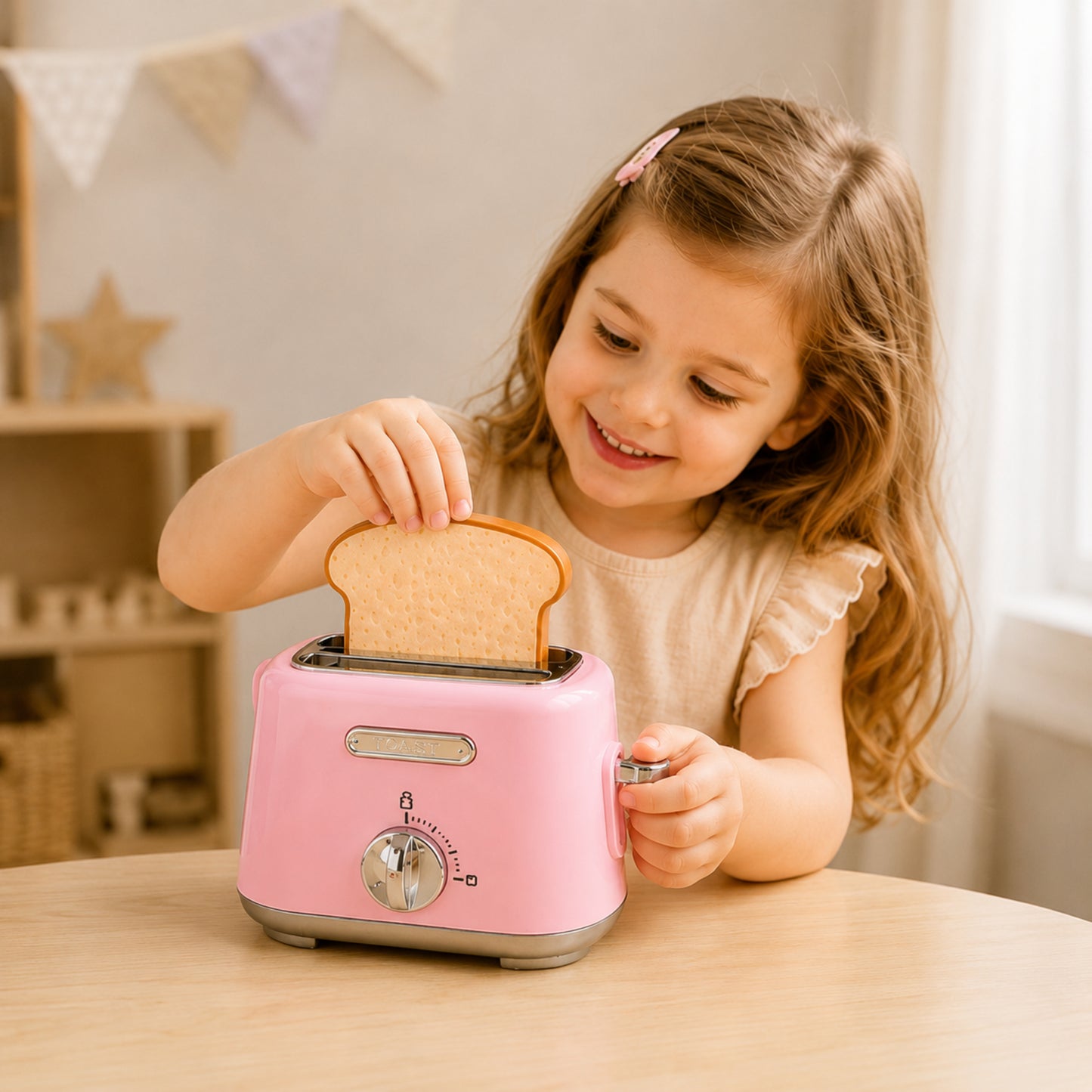 Little Teekie 4-in-1 Kitchen Play Utensils with Coffee Machine, Juicer, Bread Machine and Mixer