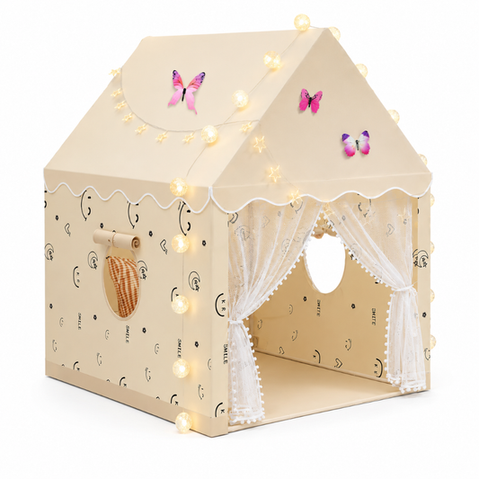 Little Teekie Princess Play Tent with Star Lights and Flags