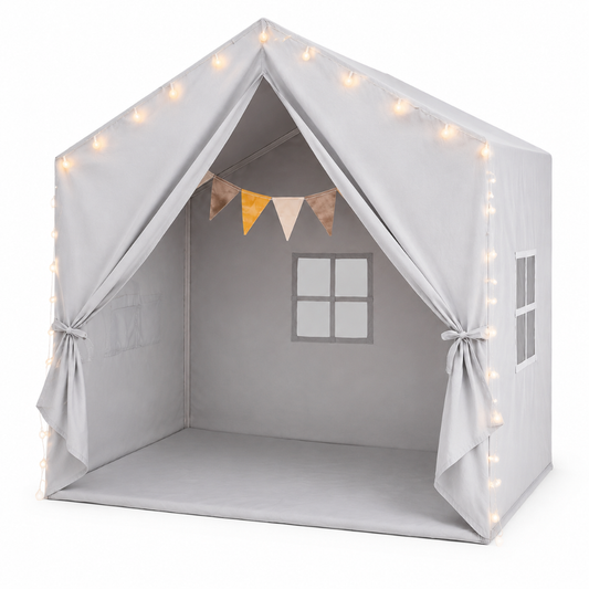 Little Teekie Kids Play Tent with Star Lights and Windows Play House