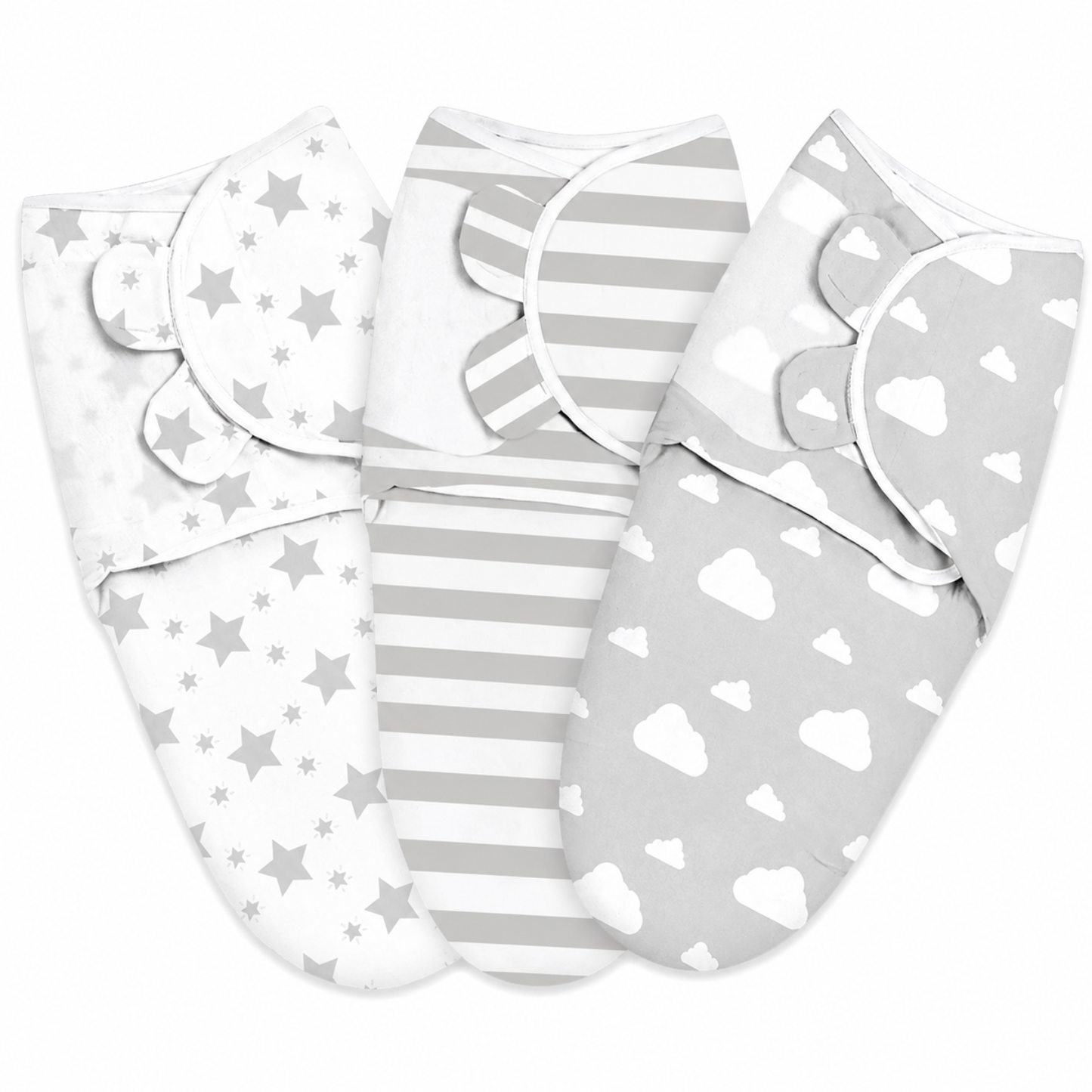Little Teekies 3-Pack Organic Baby Swaddle Sleep Sack Set
