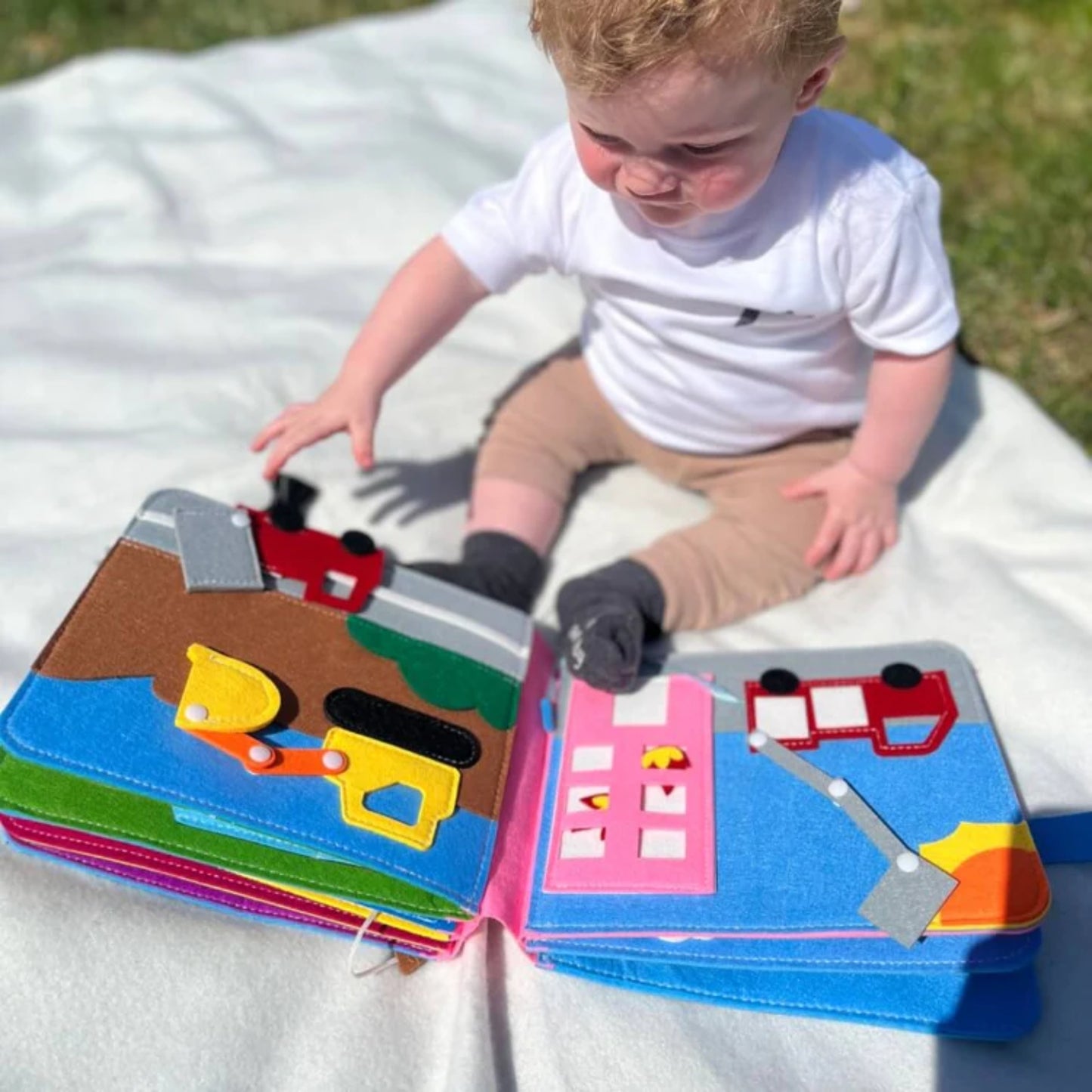 Interactive Montessori Felt Activity Story Book for Toddlers