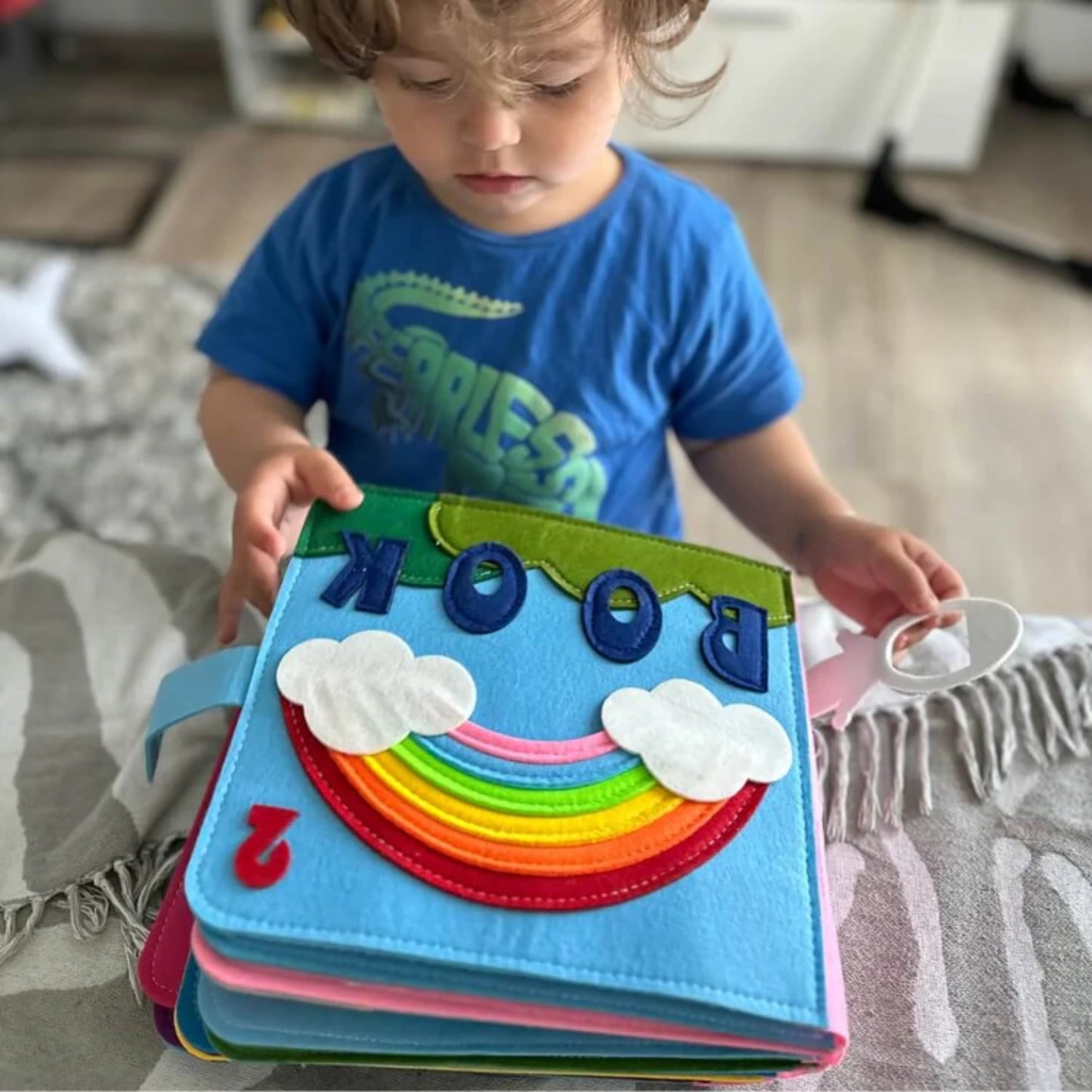 Interactive Montessori Felt Activity Story Book for Toddlers