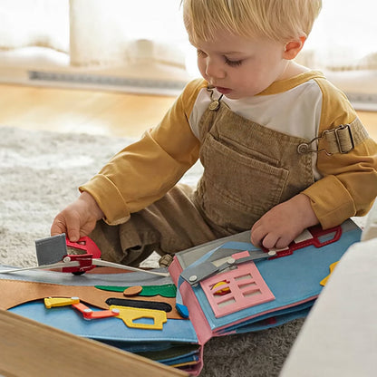 Interactive Montessori Felt Activity Story Book for Toddlers
