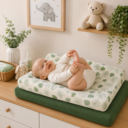 Little Teekies Muslin Cotton Baby Diaper Changing Pad Cover