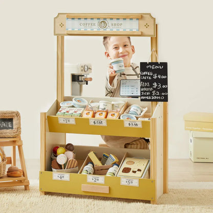 Little Teekie Wooden Grocery Play Food Set