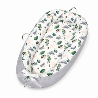 Little Teekie Leaf Print Baby Nest Lounger