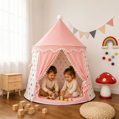 Pink Star Kids Indoor Play Tent