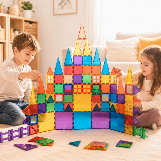 Little Teekie Magnetic Building Tiles Creative Construction Set