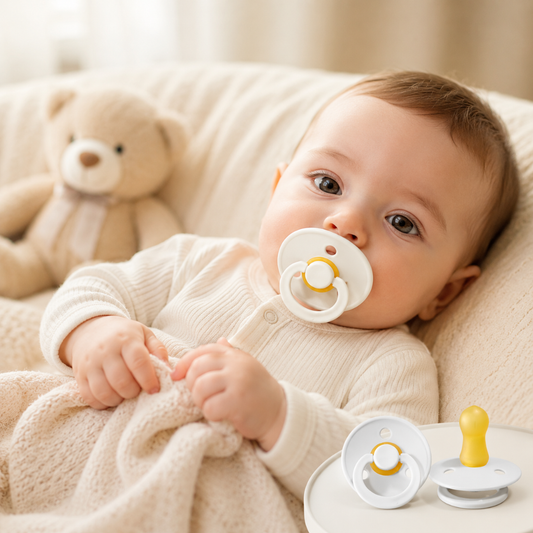 Little Teekie Natural Latex Baby Pacifier Twin Pack
