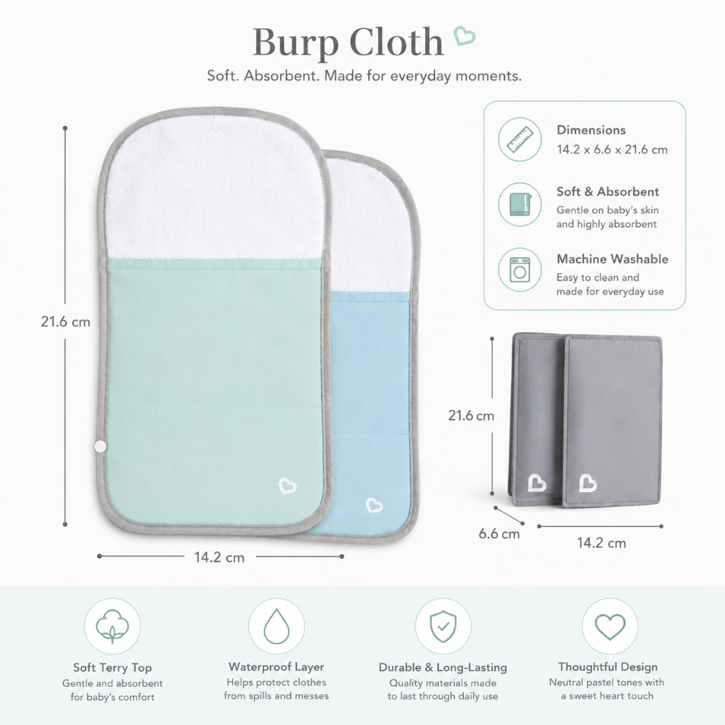 Little Teekie Baby Hot & Cold Therapy Burp Cloth Set