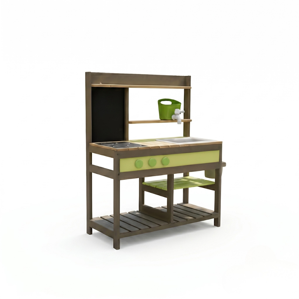 Little Teekie Wooden Kids Outdoor Mud Kitchen Play Set