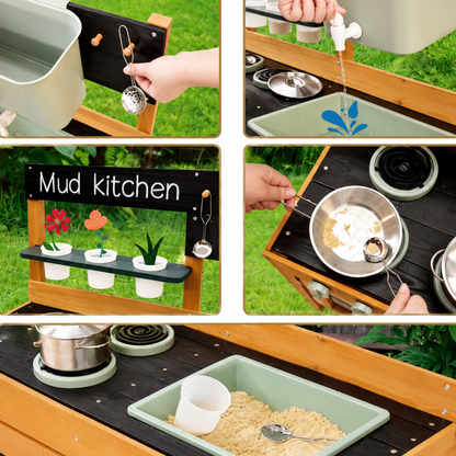 Little Teekie Kids Outdoor Mud Kitchen Play Set