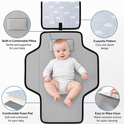 Little Teekie Foldable Waterproof Baby Changing Pad