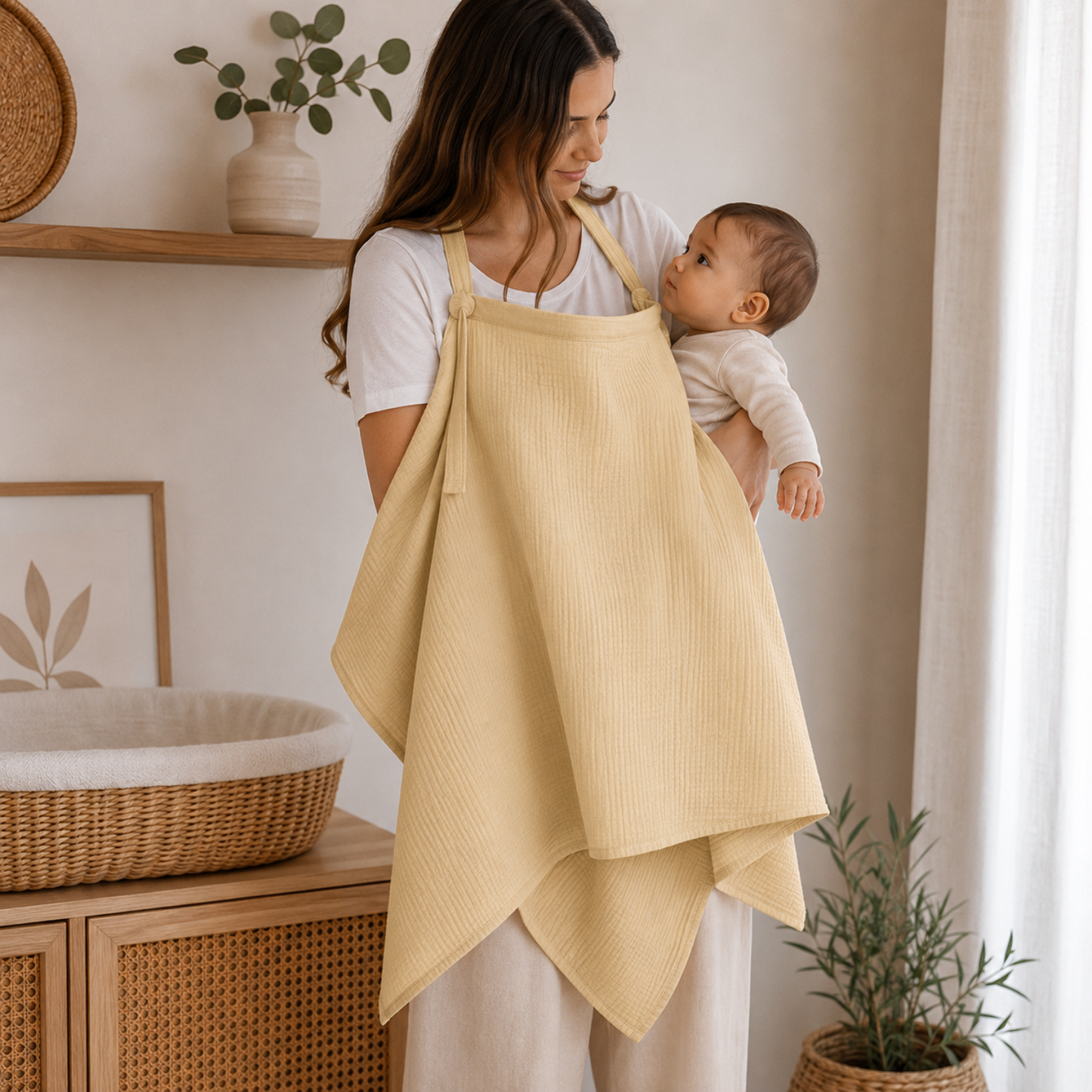 Little Teekie Breathable Muslin Nursing Cover