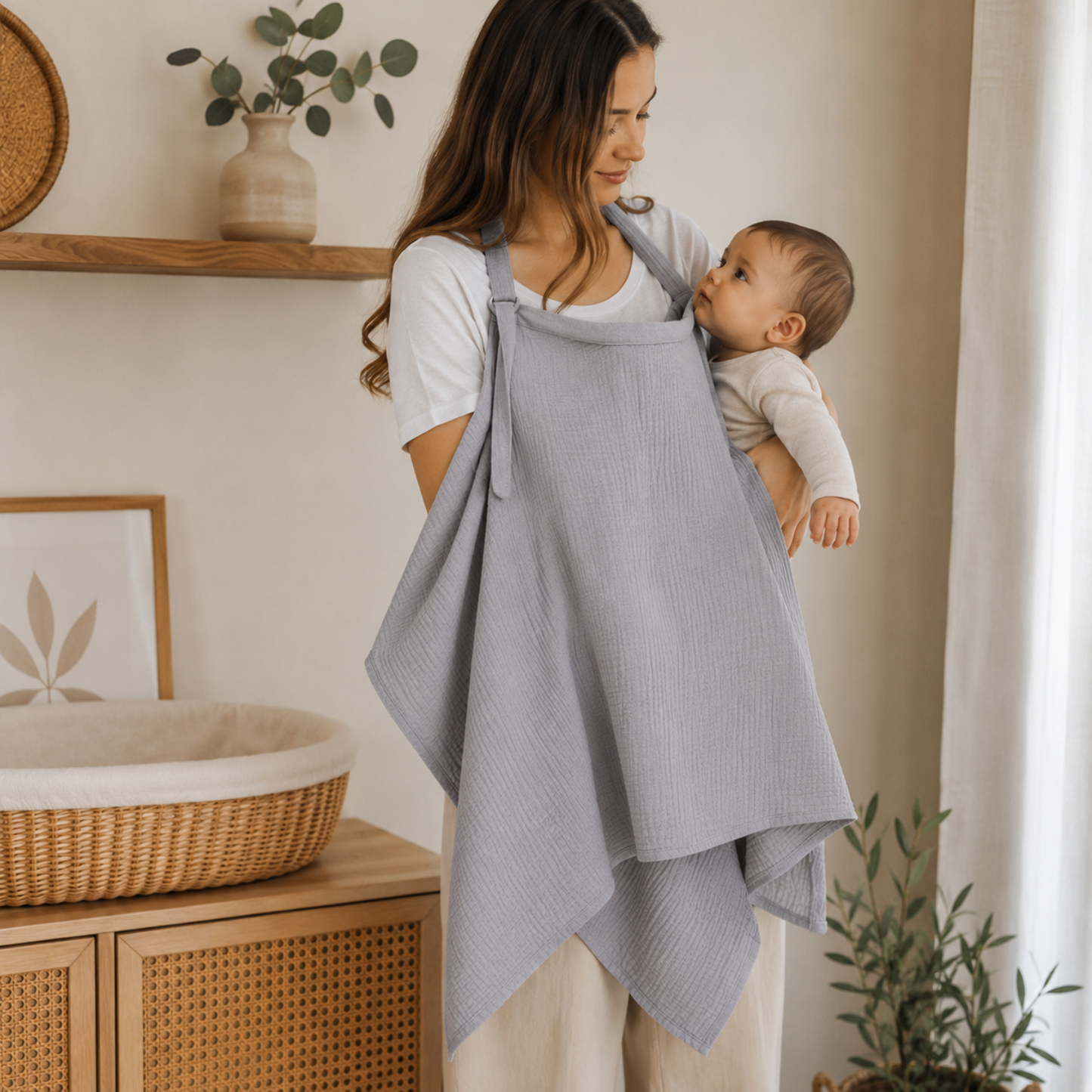 Little Teekie Breathable Muslin Nursing Cover