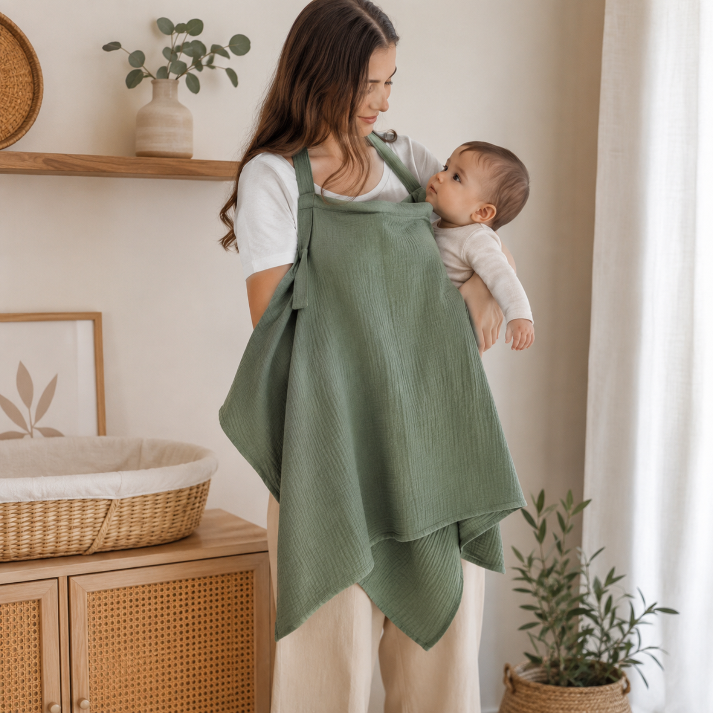Little Teekie Breathable Muslin Nursing Cover