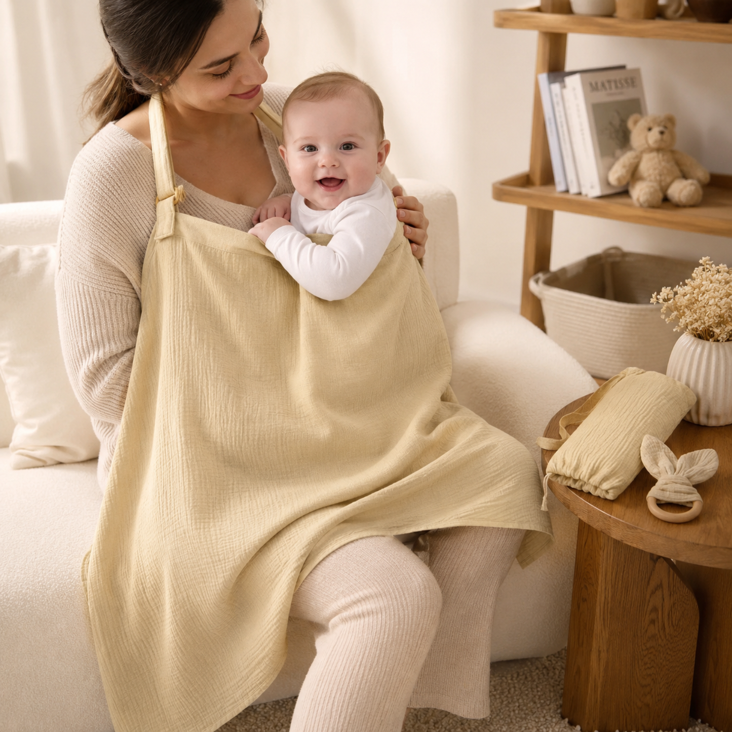Little Teekie Breathable Muslin Nursing Cover