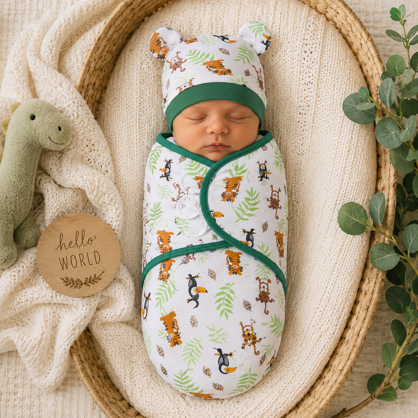 Little Teekie Adjustable Baby Swaddle Wrap Set