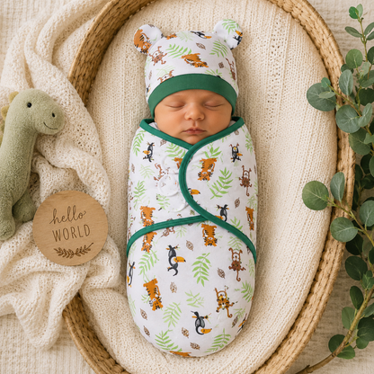 Little Teekie Adjustable Baby Swaddle Wrap Set