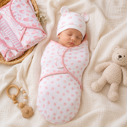 Little Teekie Adjustable Baby Swaddle Wrap Set