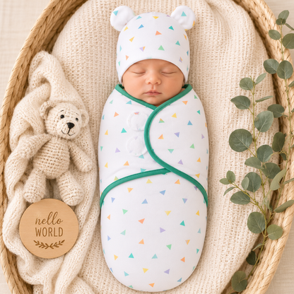 Little Teekie Adjustable Baby Swaddle Wrap Set