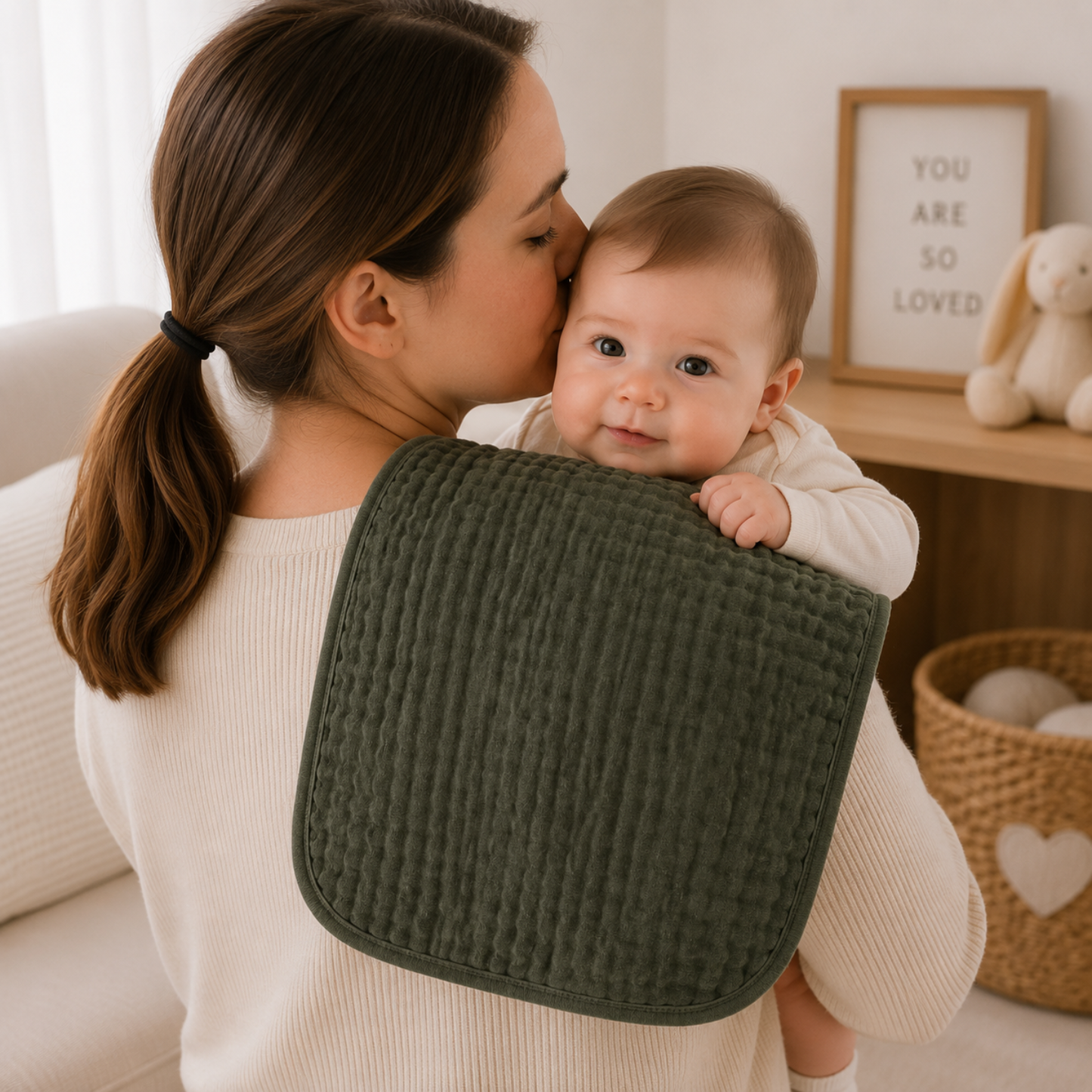Little Teekie Soft Muslin Baby Burp Cloth Set