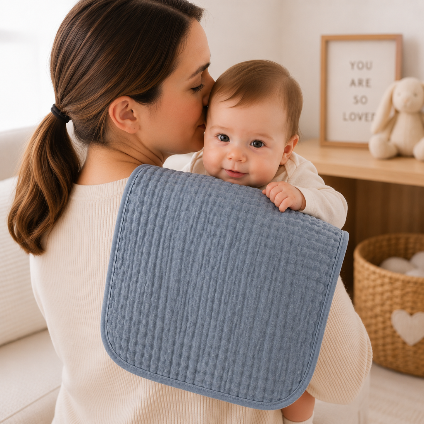 Little Teekie Soft Muslin Baby Burp Cloth Set