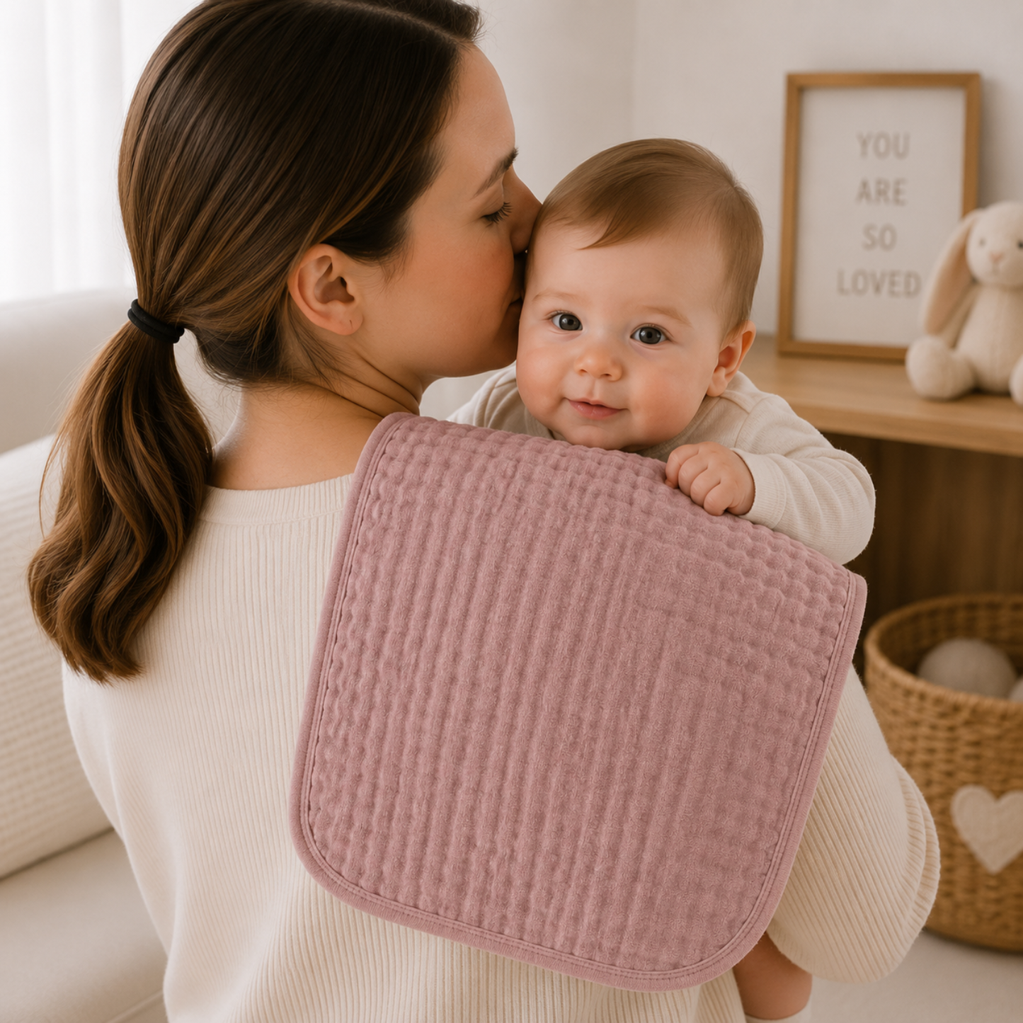 Little Teekie Soft Muslin Baby Burp Cloth Set