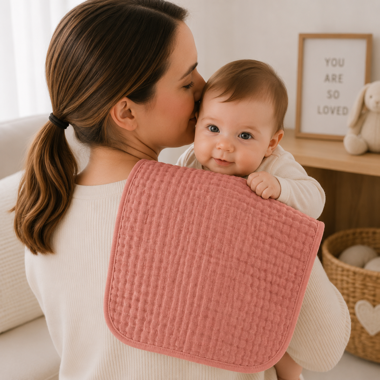 Little Teekie Soft Muslin Baby Burp Cloth Set