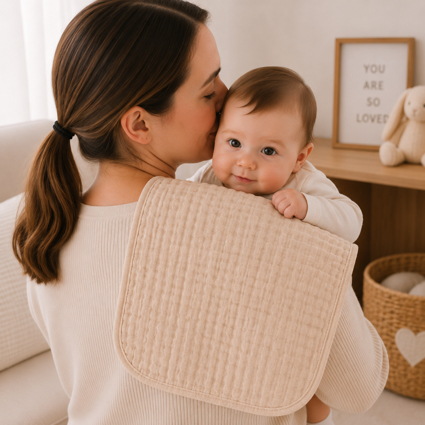 Little Teekie Soft Muslin Baby Burp Cloth Set