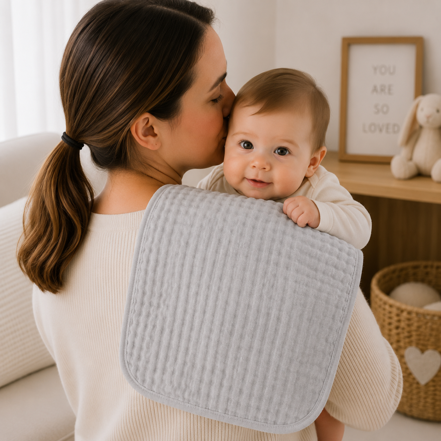 Little Teekie Soft Muslin Baby Burp Cloth Set