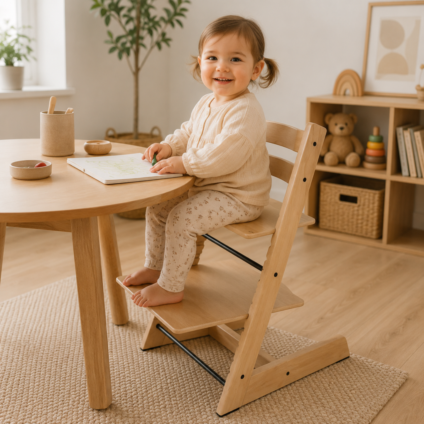 Little Teekie Adjustable Wooden Kids Chair