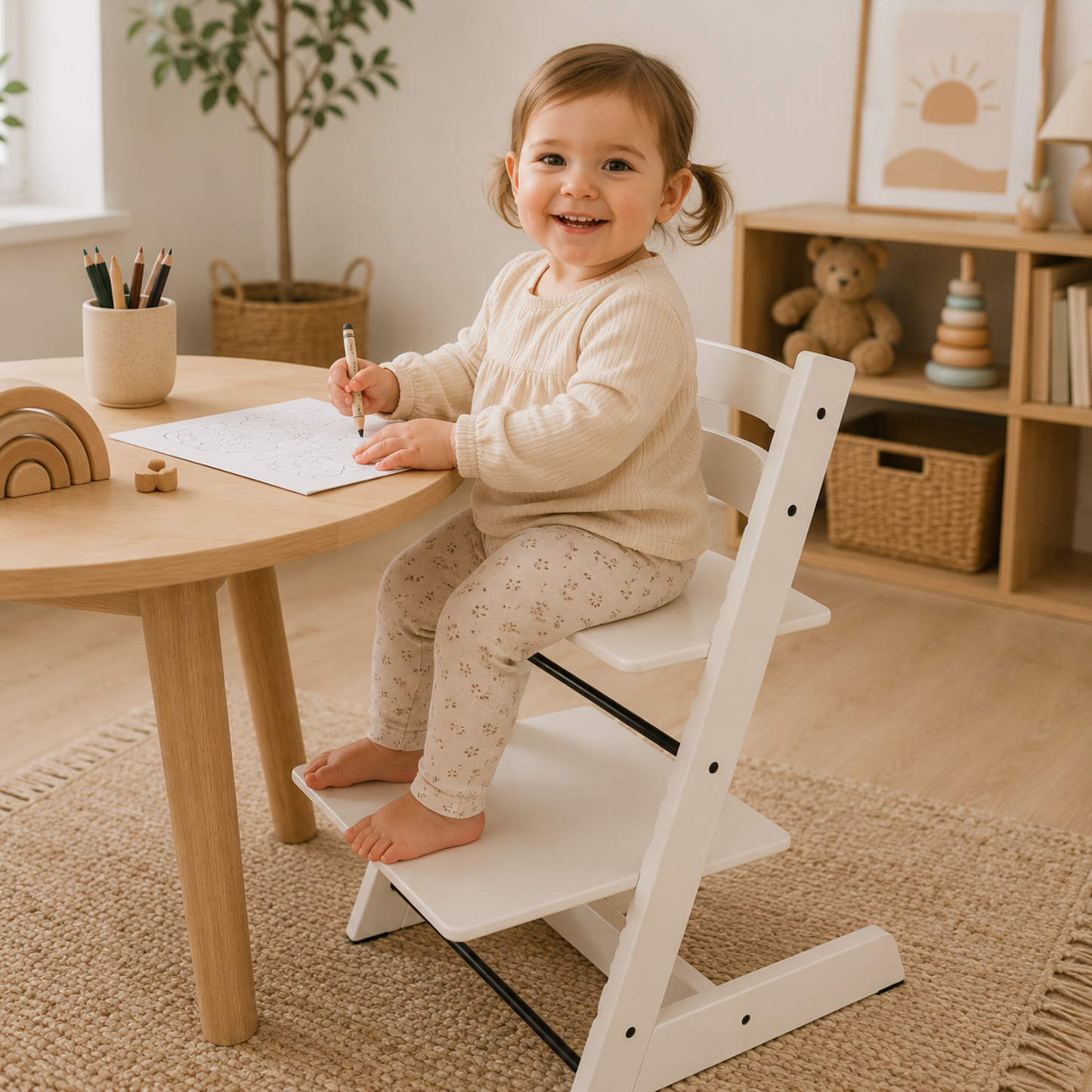 Little Teekie Adjustable Wooden Kids Chair