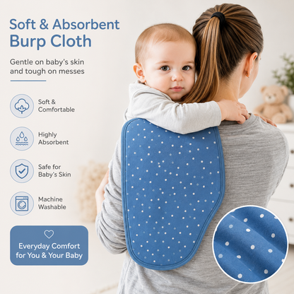 Little Teekie Soft Baby Burp Cloth Set