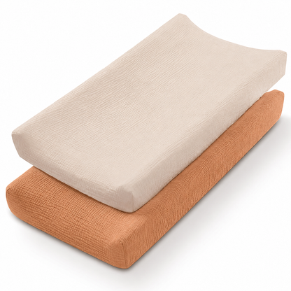 Little Teekies Muslin Cotton Baby Diaper Changing Pad Cover