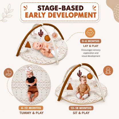 Little Teekie Baby Play Gym & Tummy Time Mat