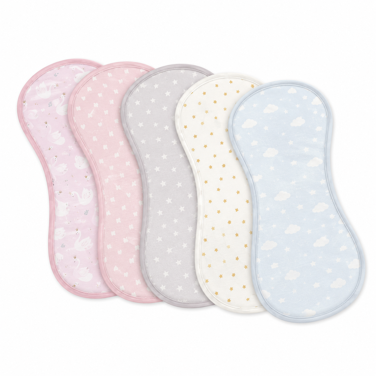Little Teekie Soft Baby Burp Cloth Set