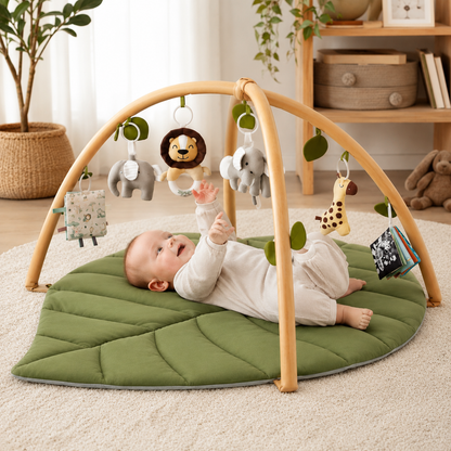 Little Teekie Leaf Shape Baby Play Gym Activity Mat