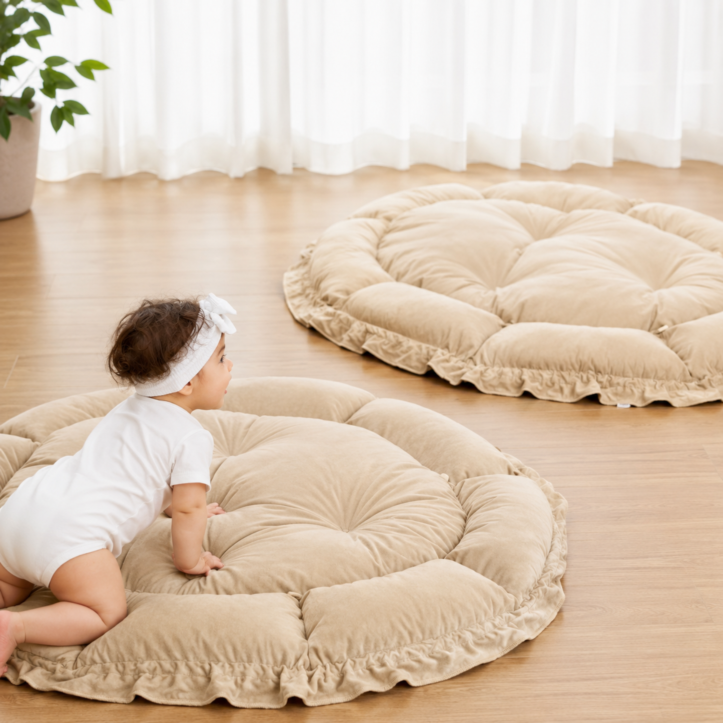 Little Teekie Baby Play Reversible Tummy Time Mat with Sensory Toys