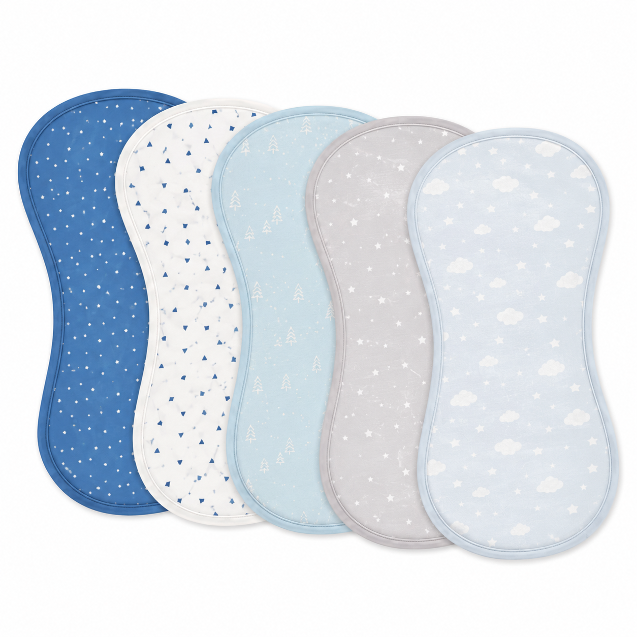 Little Teekie Soft Baby Burp Cloth Set