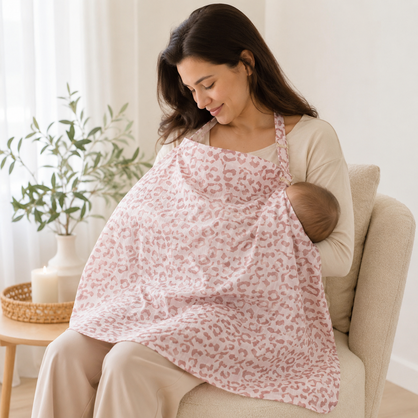 Little Teekie Muslin Breastfeeding Nursing Cover Apron