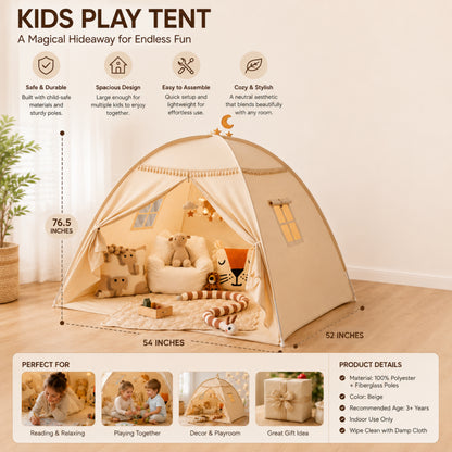 Little Teekie Full Bed Play Tent with Flags