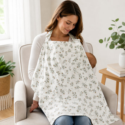 Little Teekie Muslin Breastfeeding Nursing Cover Apron