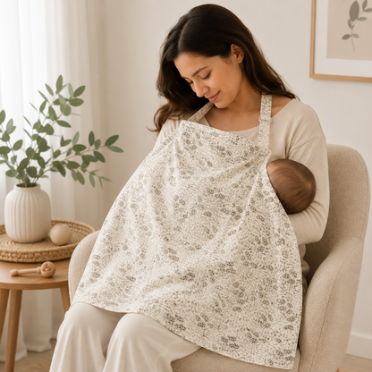 Little Teekie Muslin Breastfeeding Nursing Cover Apron