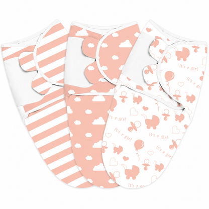 Little Teekies 3-Pack Organic Baby Swaddle Sleep Sack Set