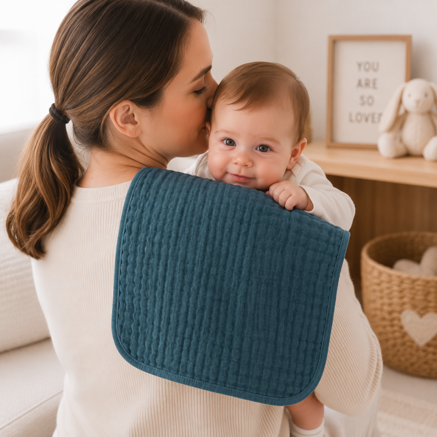 Little Teekie Soft Muslin Baby Burp Cloth Set