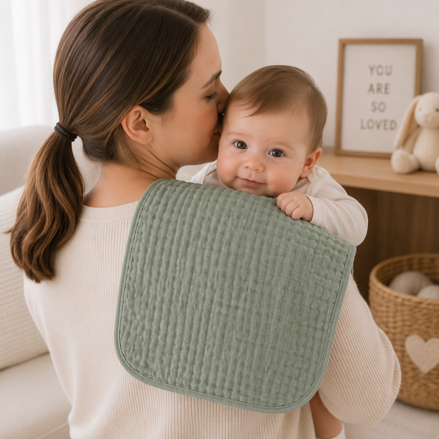 Little Teekie Soft Muslin Baby Burp Cloth Set